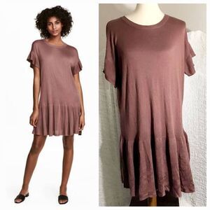 H&M Fine Knit Dress Vintage Pink Size Small